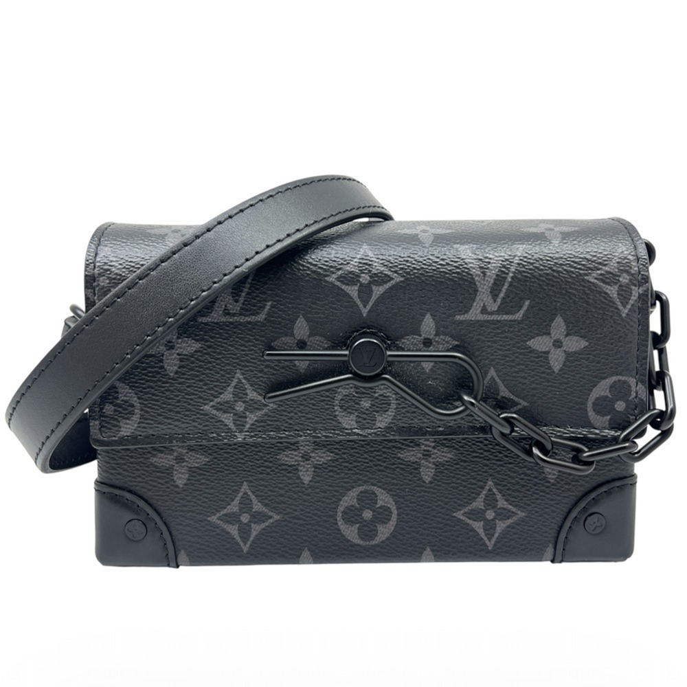 LOUIS VUITTON Monogram Eclipse Steamer Wearable Wallet M81783 Black Women's/M...